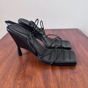 Gia Borghini Strappy Leather Wedge Sandal